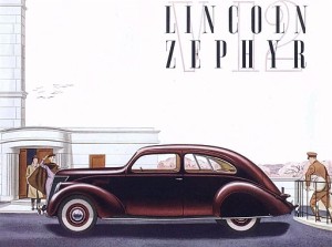 1936 Lincoln Zephyr Ad