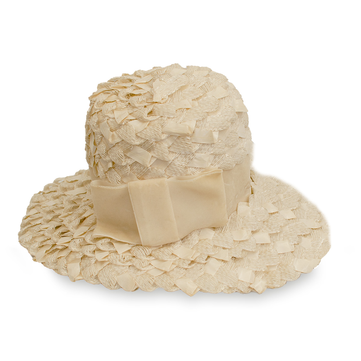 vintage wide brim straw hat