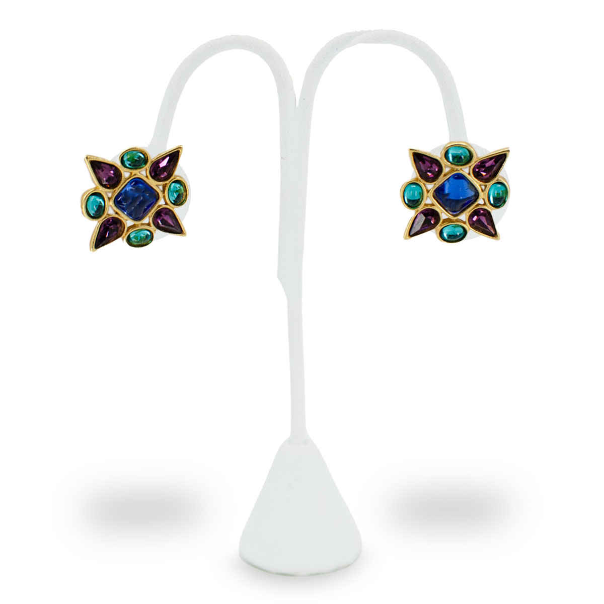 YVES SAINT LAURENT jeweled earrings
