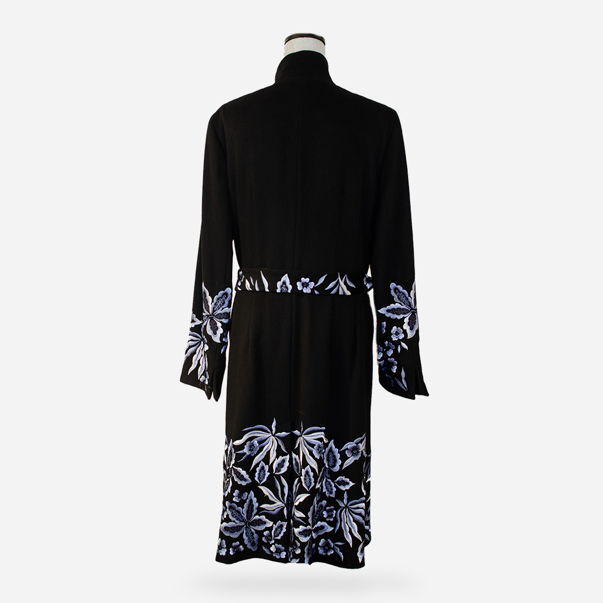 embroidered overcoat