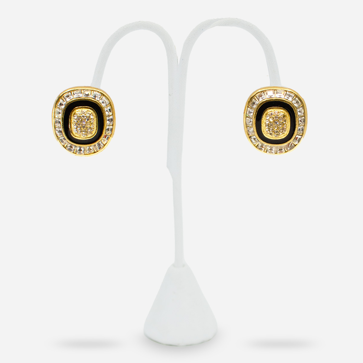 1980s Dior crystal diamante earrings