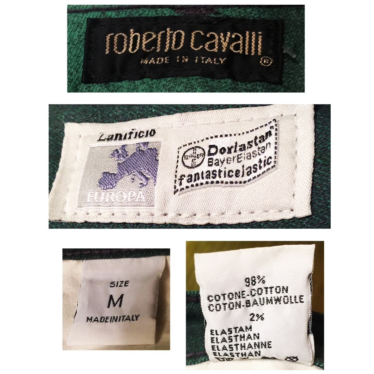 Vintage roberto cavalli label