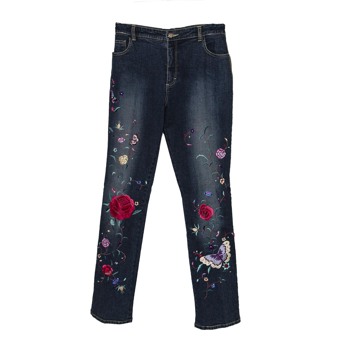 vintage Embroidered jeans