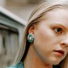 blue beaded earrings