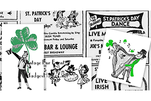 st. Patricks day vintage ads