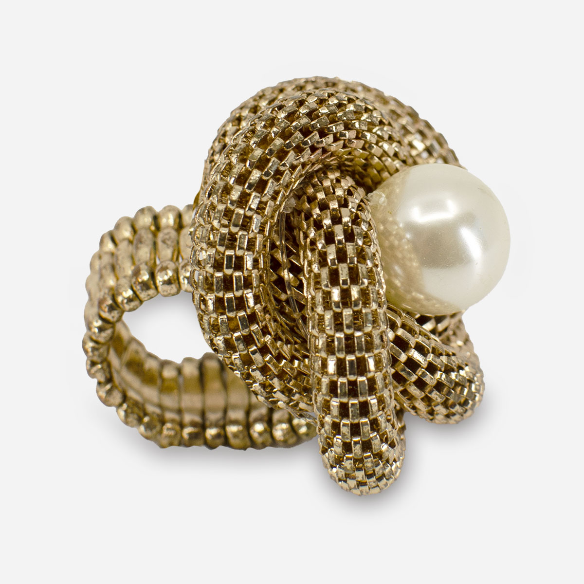 Statement pearl ring