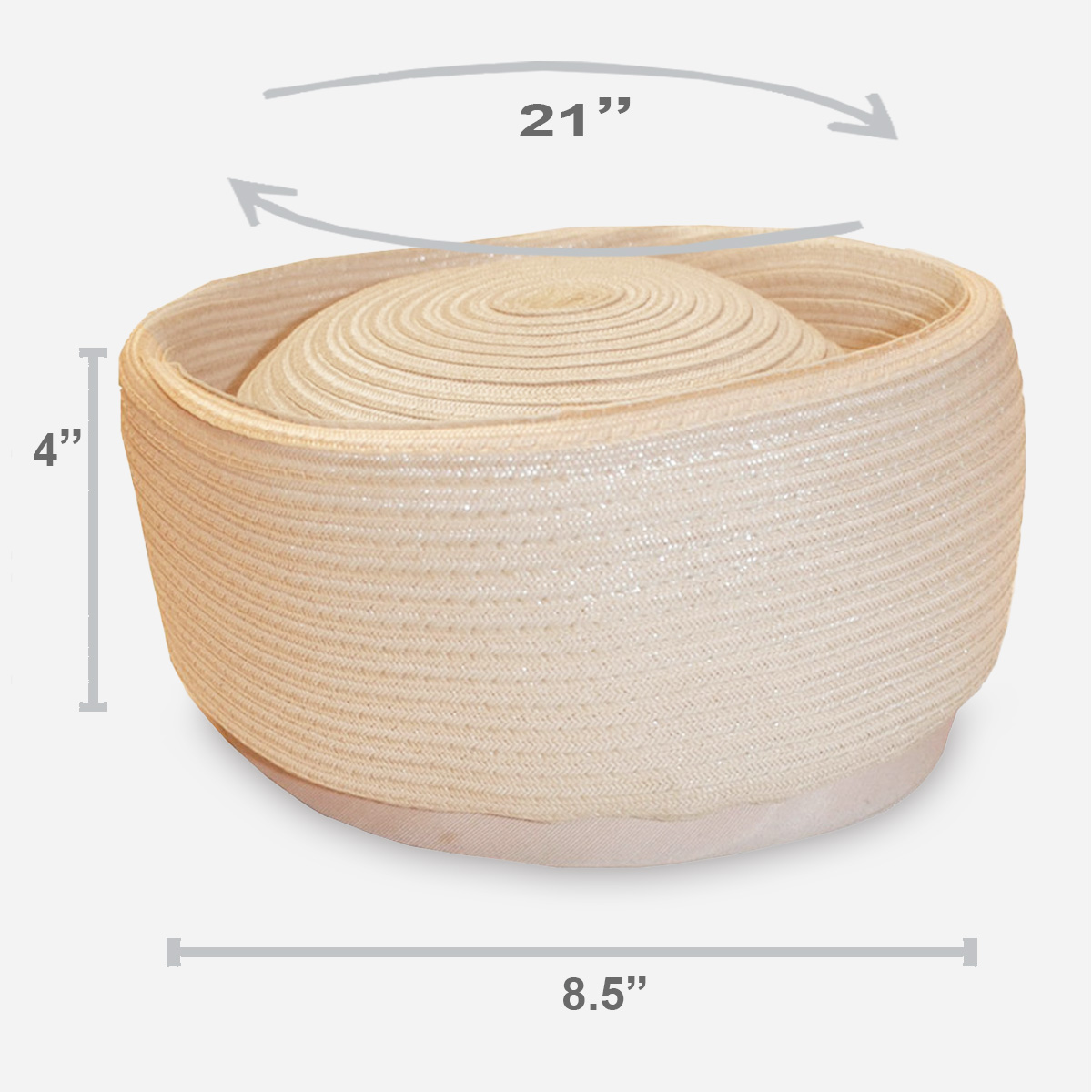 Vintage Straw Toque size