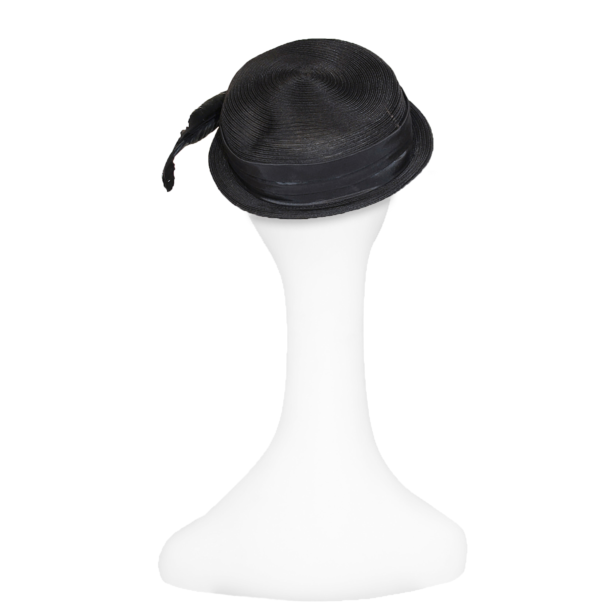 black vintage hat