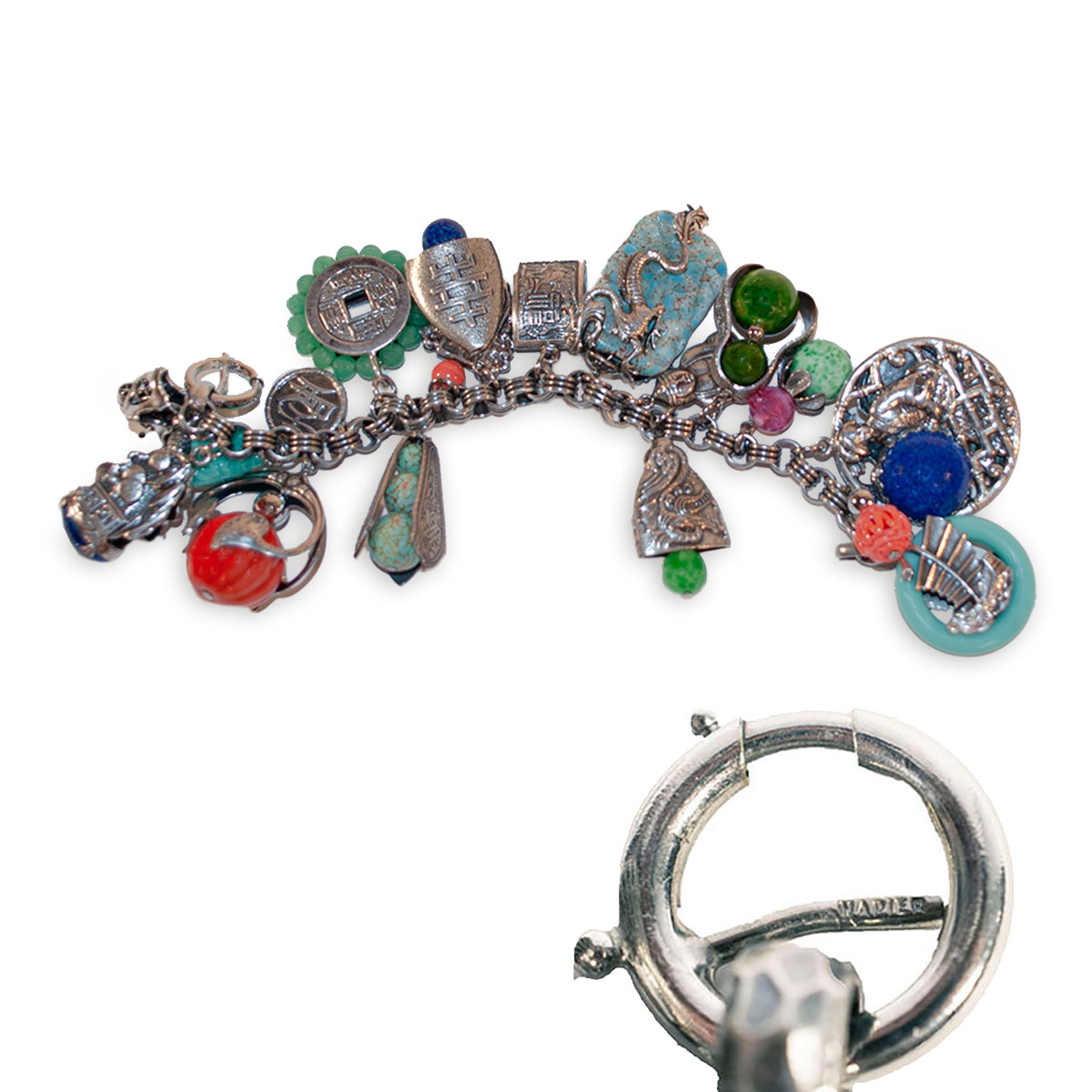 Napier jewelry, vintage charm bracelet