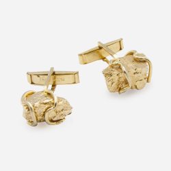 Gold Nugget Cufflinks