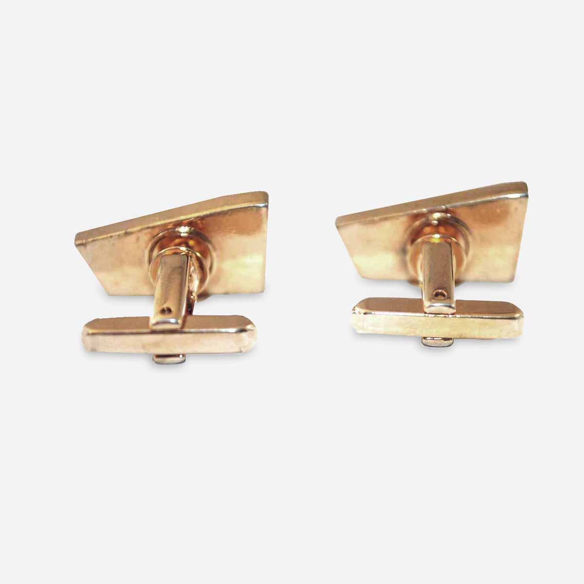 gold bullet toggle cufflinks