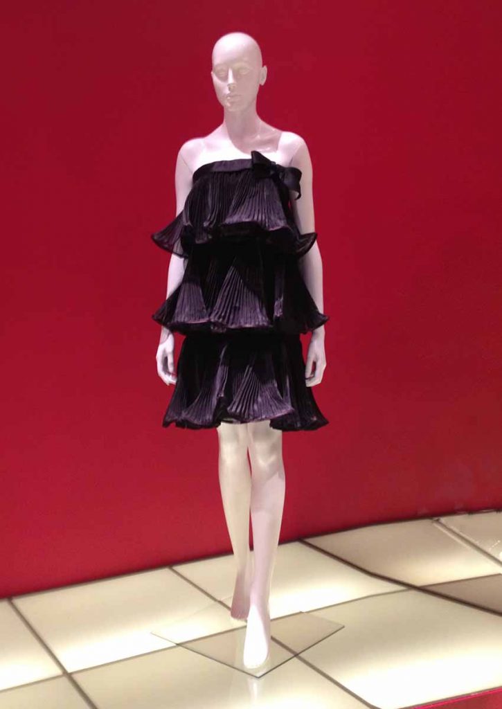 Pierre Cardin Tiered Silk Dress 1960s