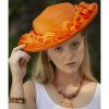 Don Anderson hat orange wide brim sun hats