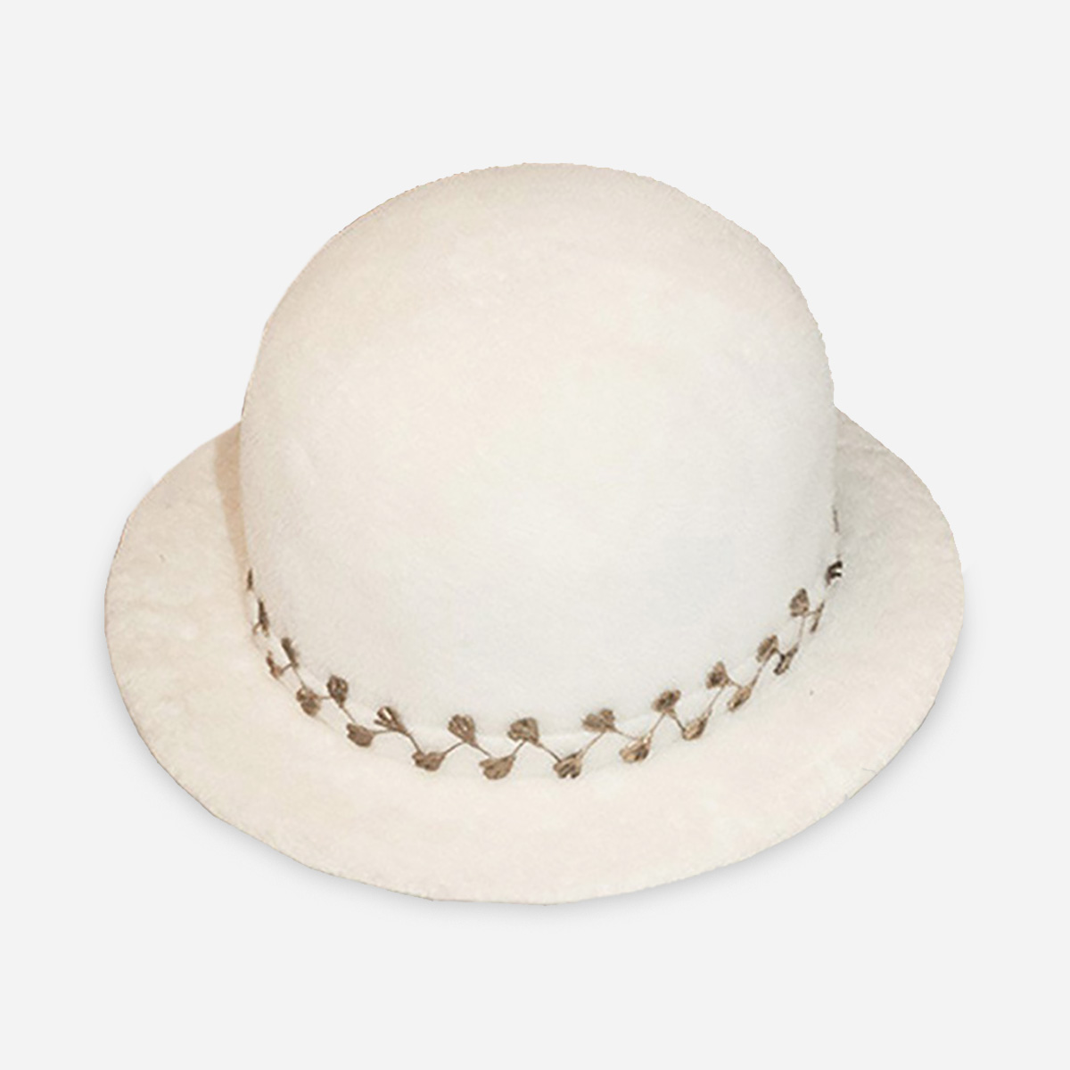 vintage Marshall Field white Hat