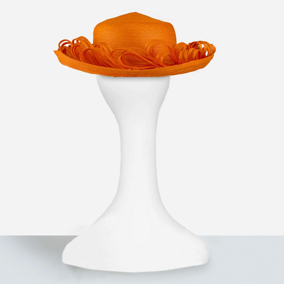 orange kentucky derby hat