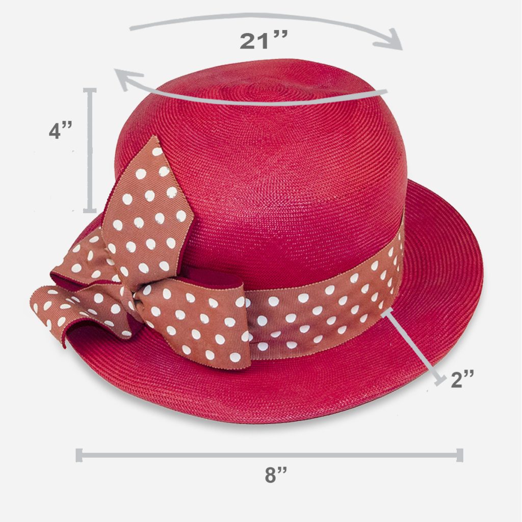 Red Straw Hat Sizing