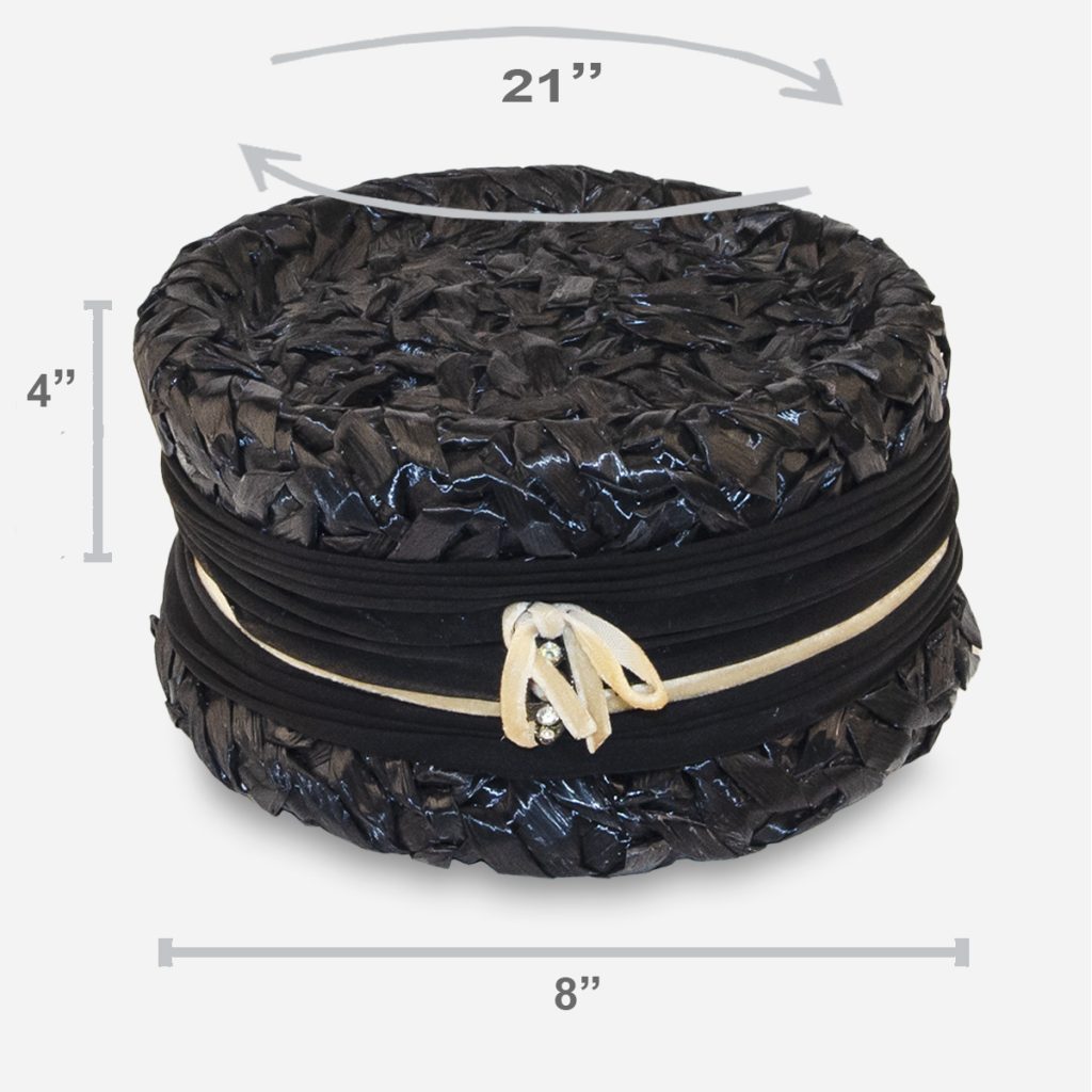 1950s black Hat size