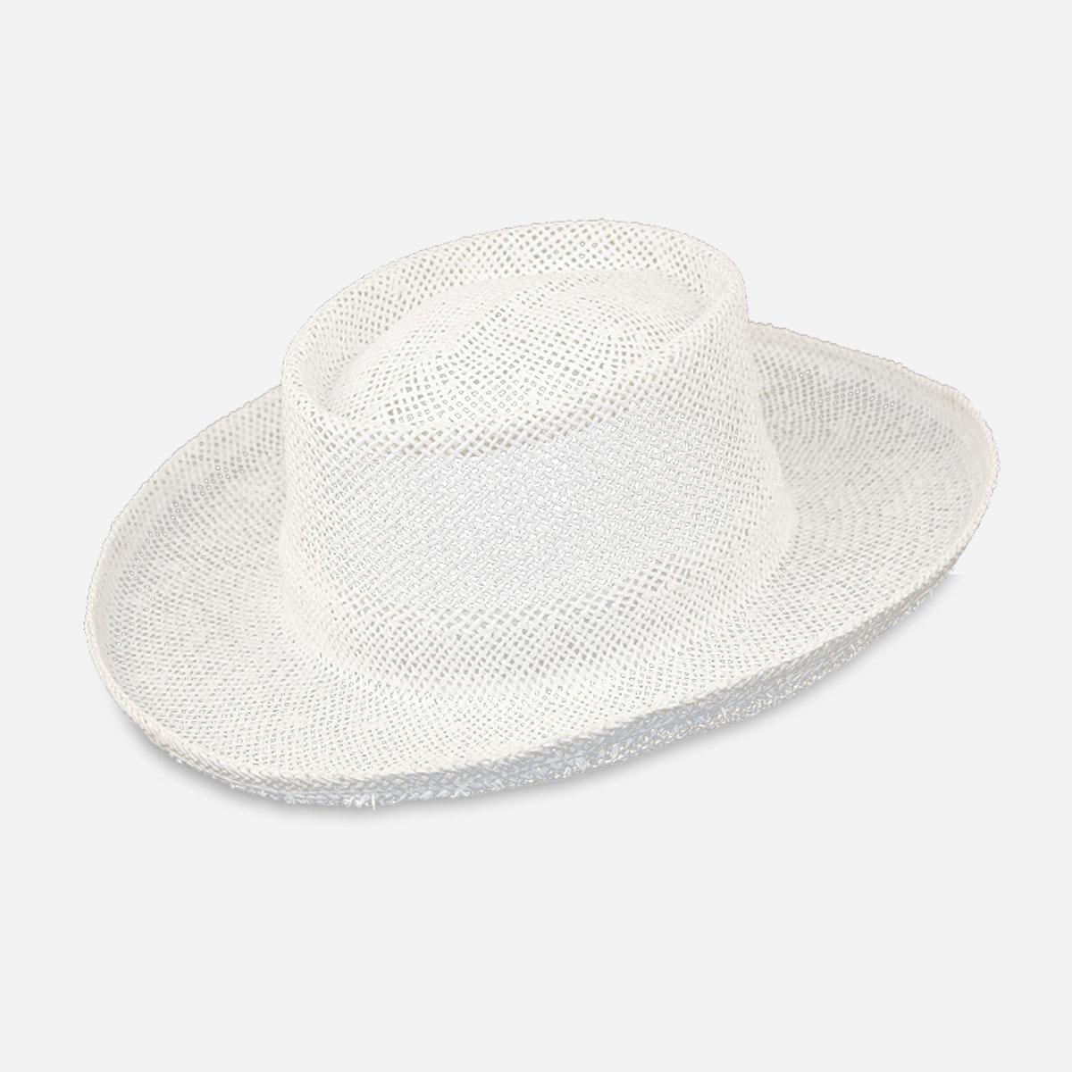 Mens white panama hat
