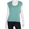Scoop neck blue shell Scoop neck blue shell