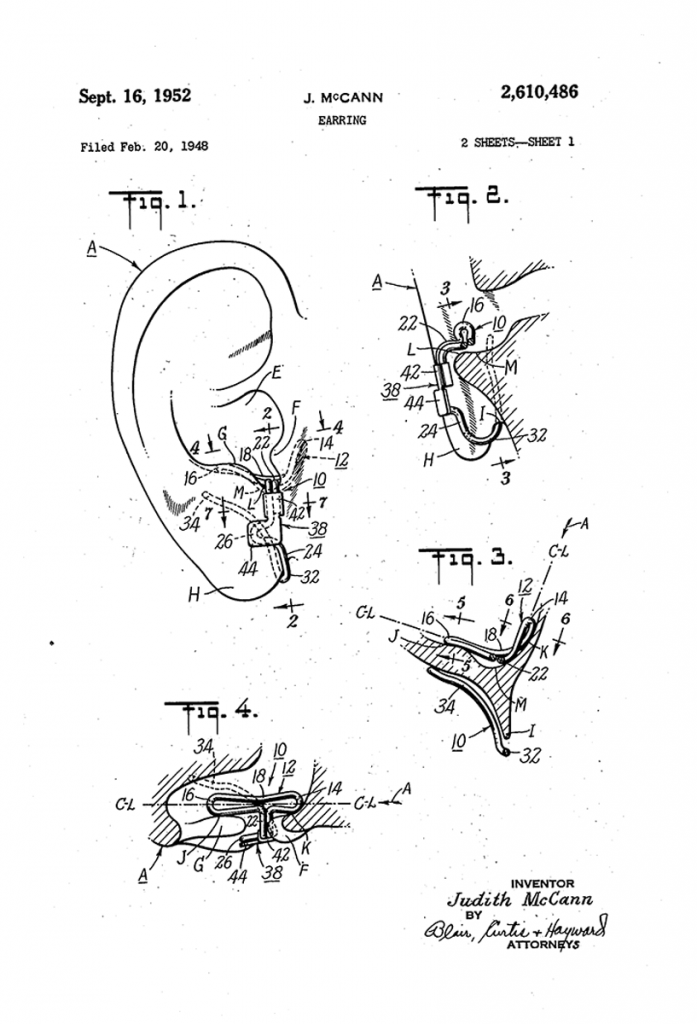 Wingback patent 1952