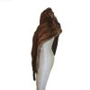1930s Wild Brown Mink Stole with Head & Tails