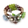 Glass Flower Bracelet GLass flower jewelry set