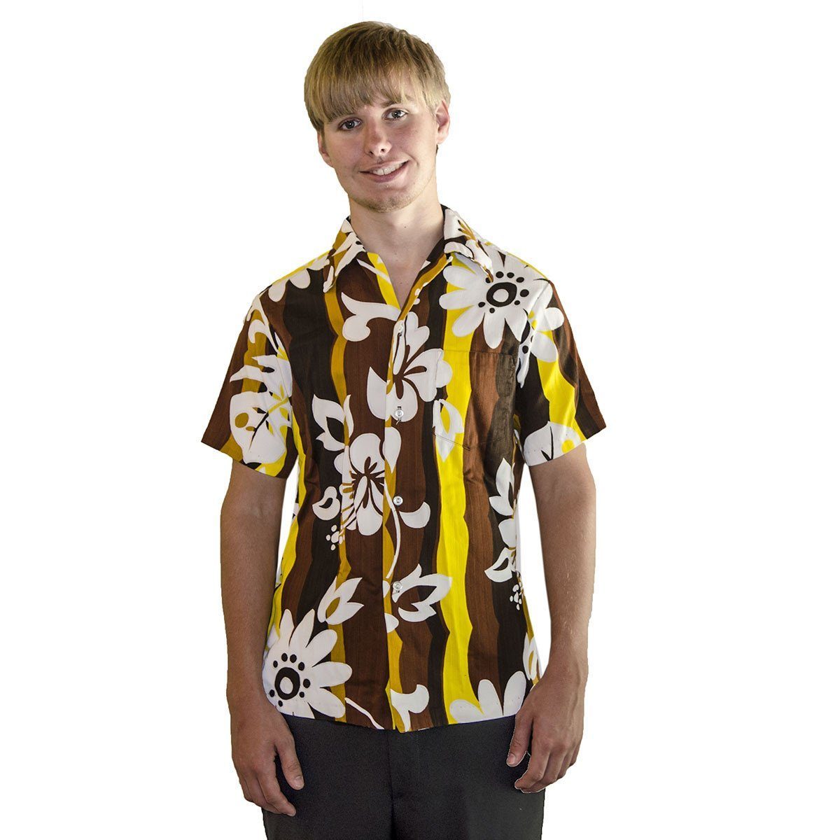 1960s Hawaiian Shirt, Diamond Head Sportswear, Size Extra Small