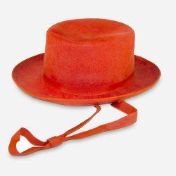 vintage orange wide brim hat