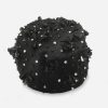 Deborah Exclusive Black Beaded Hat 1 copy vintage 50s Deborah Exclusive hat