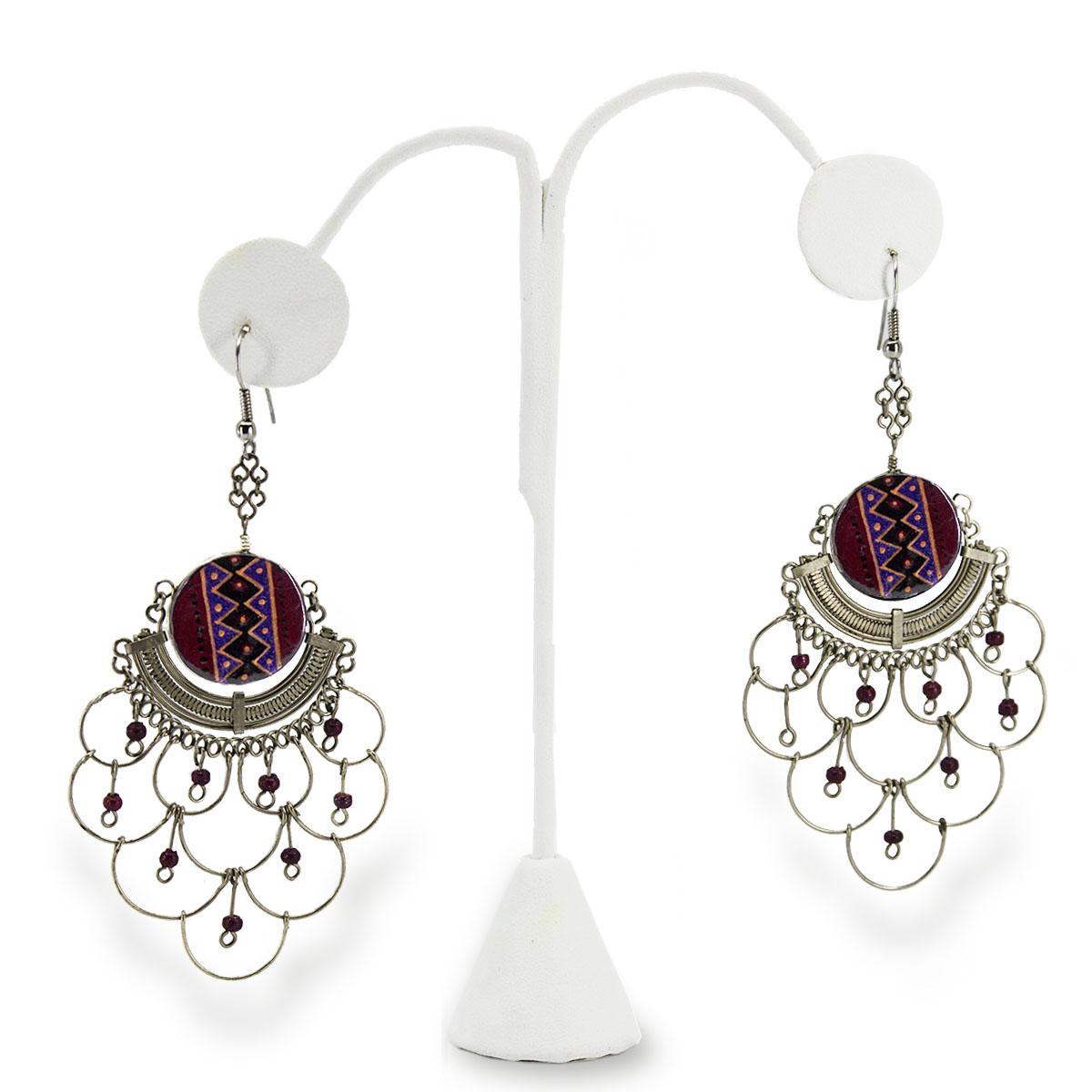 french wire chandelier earrings