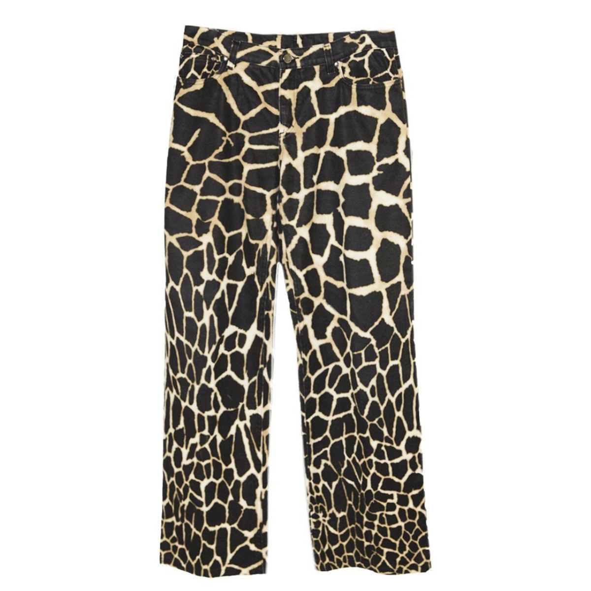 giraffe print jeans