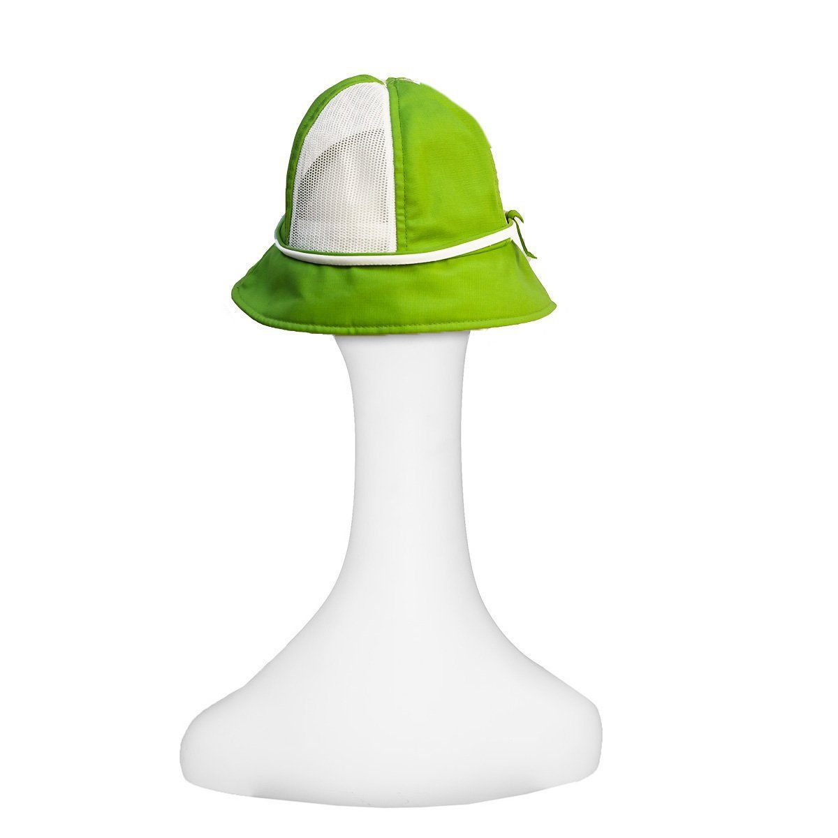 Vintage 70s Bright Green Golf - Tennis Hat by Happy Cappers