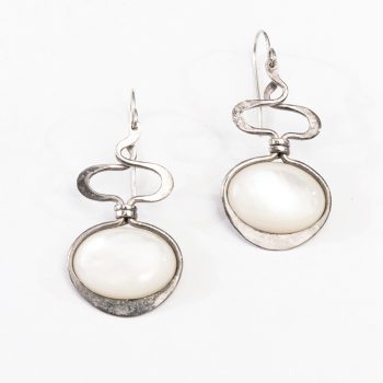 mother of pearl dangle earrings