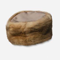 Vintage mink pillbox hat