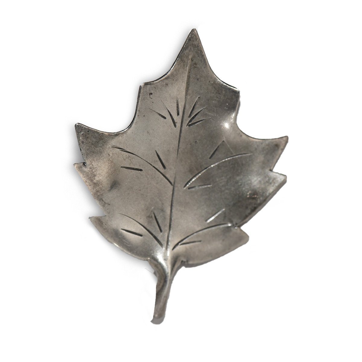 1950s Stuart Nye Sterling Silver Maple Leaf Brooch & Earrings