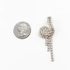 Vintage 80s Rhinestone Loop Dangle Earrings Vintage 80s Rhinestone Loop Dangle Earrings