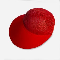 red visor cap