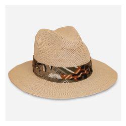 vintage wide brim Straw Fedora