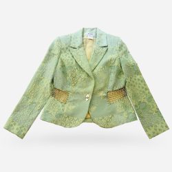 Green Brocade Blazer