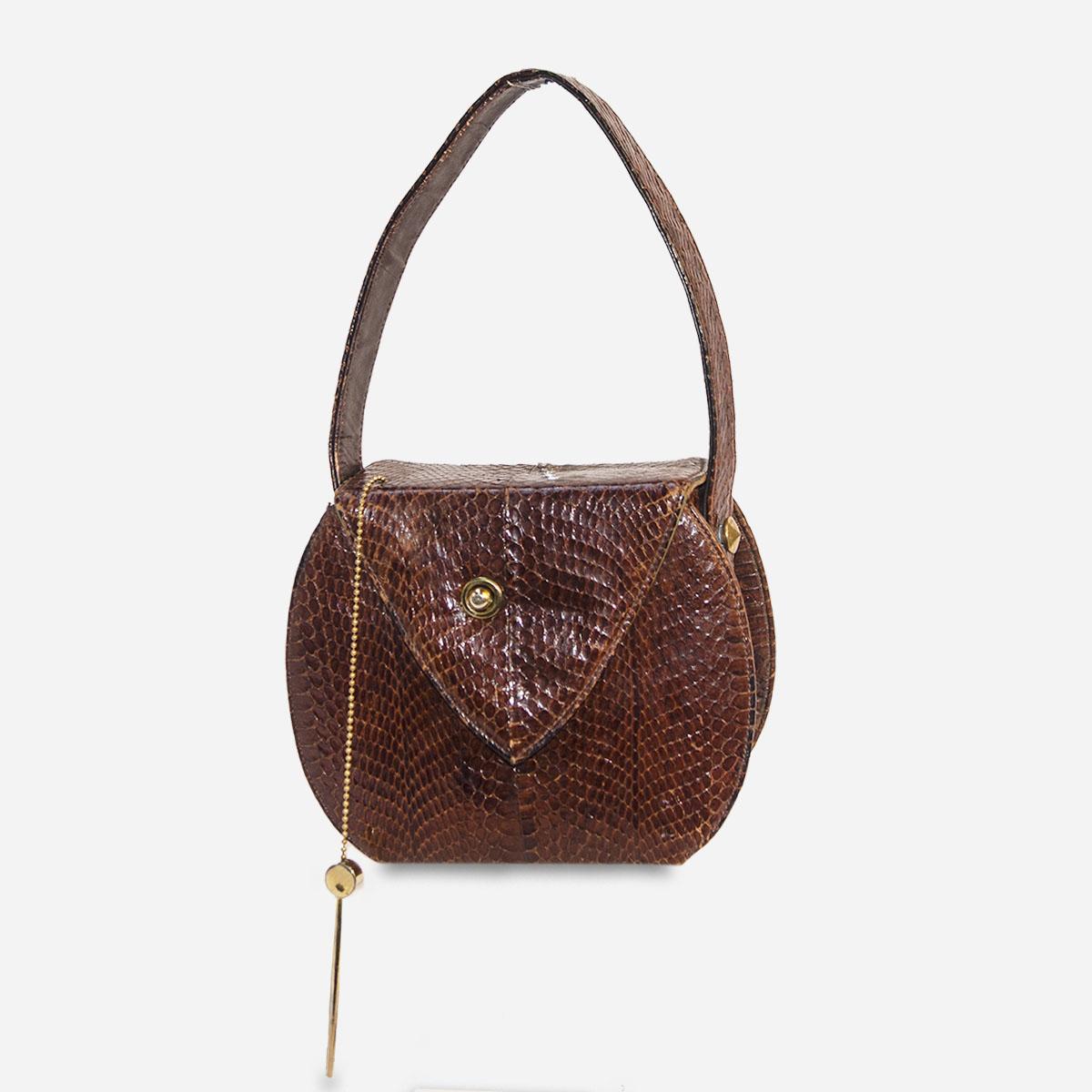vintage brown handbag