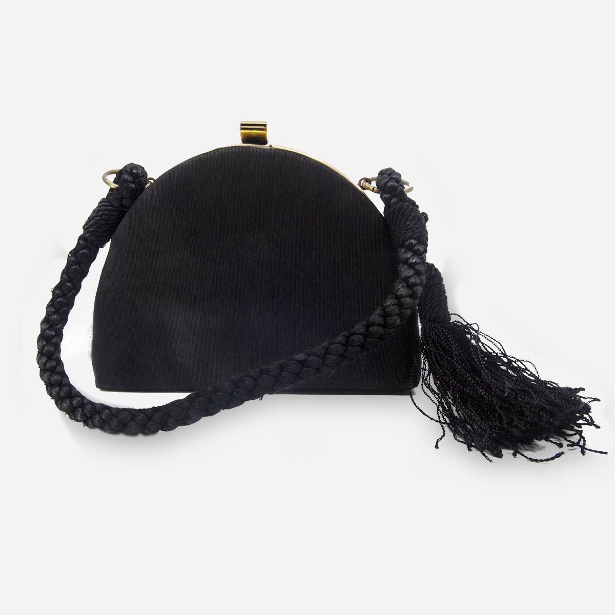 black tassel handbag