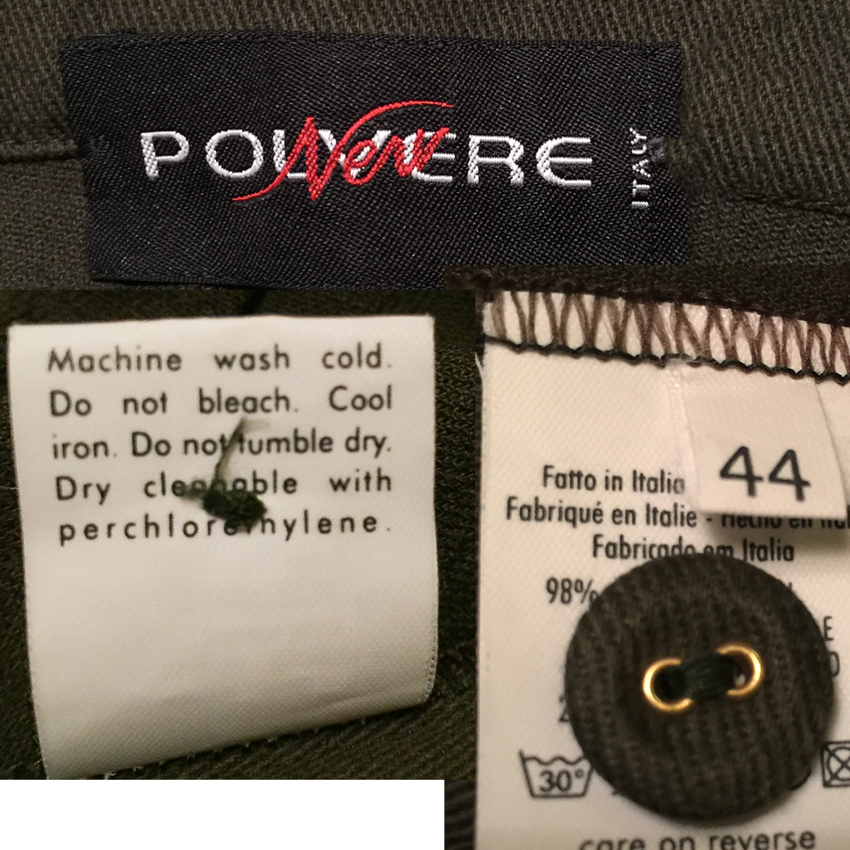 Polyvere clothing label