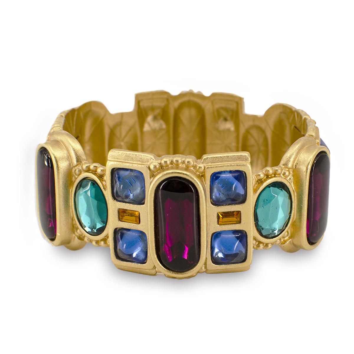 YSl jeweled bracelet Etruscan revival