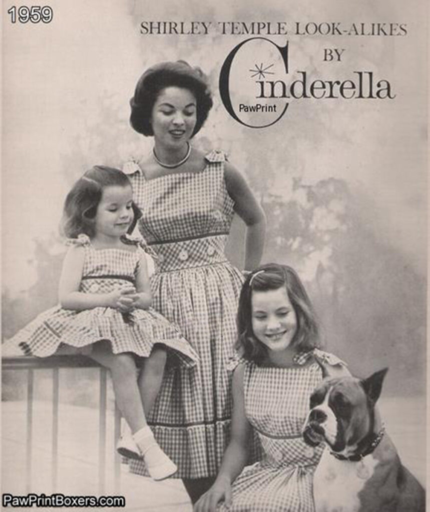1950s shirley temple modeling dress by Cinderella