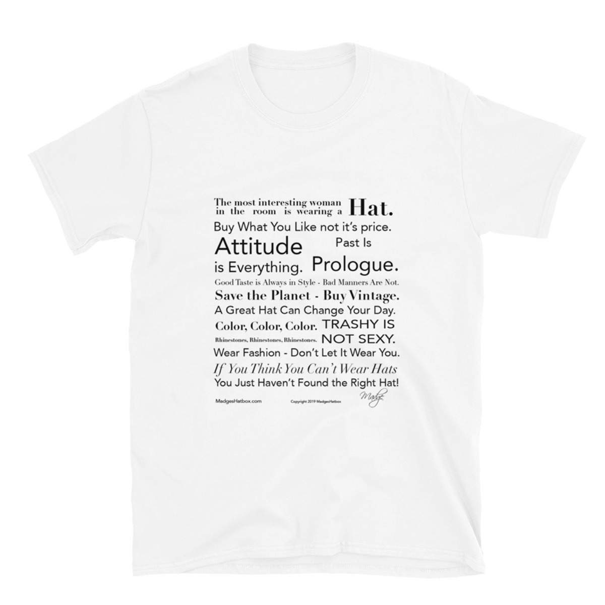 MadgesHatbox t-shirt