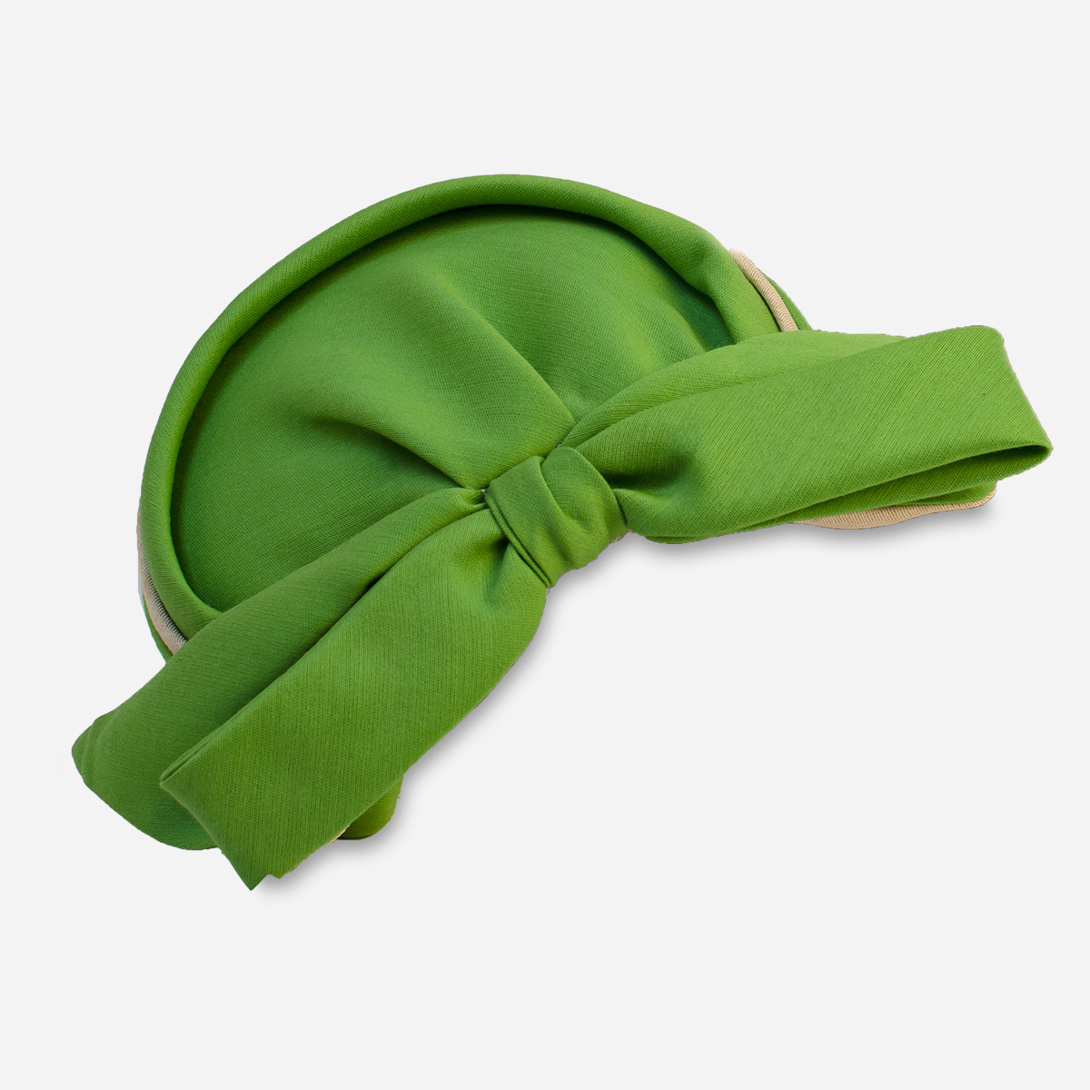 vintage Green hat large bow