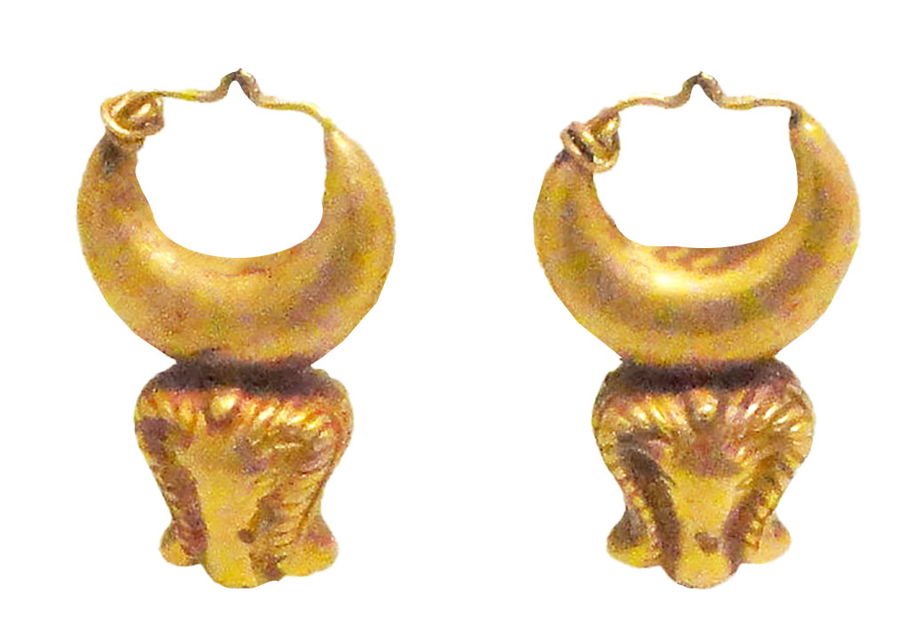 Ancient Egyptian earrings
