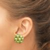 vintage green earrings