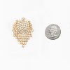vintage rhinestone brooch vintage gold & crystal brooch