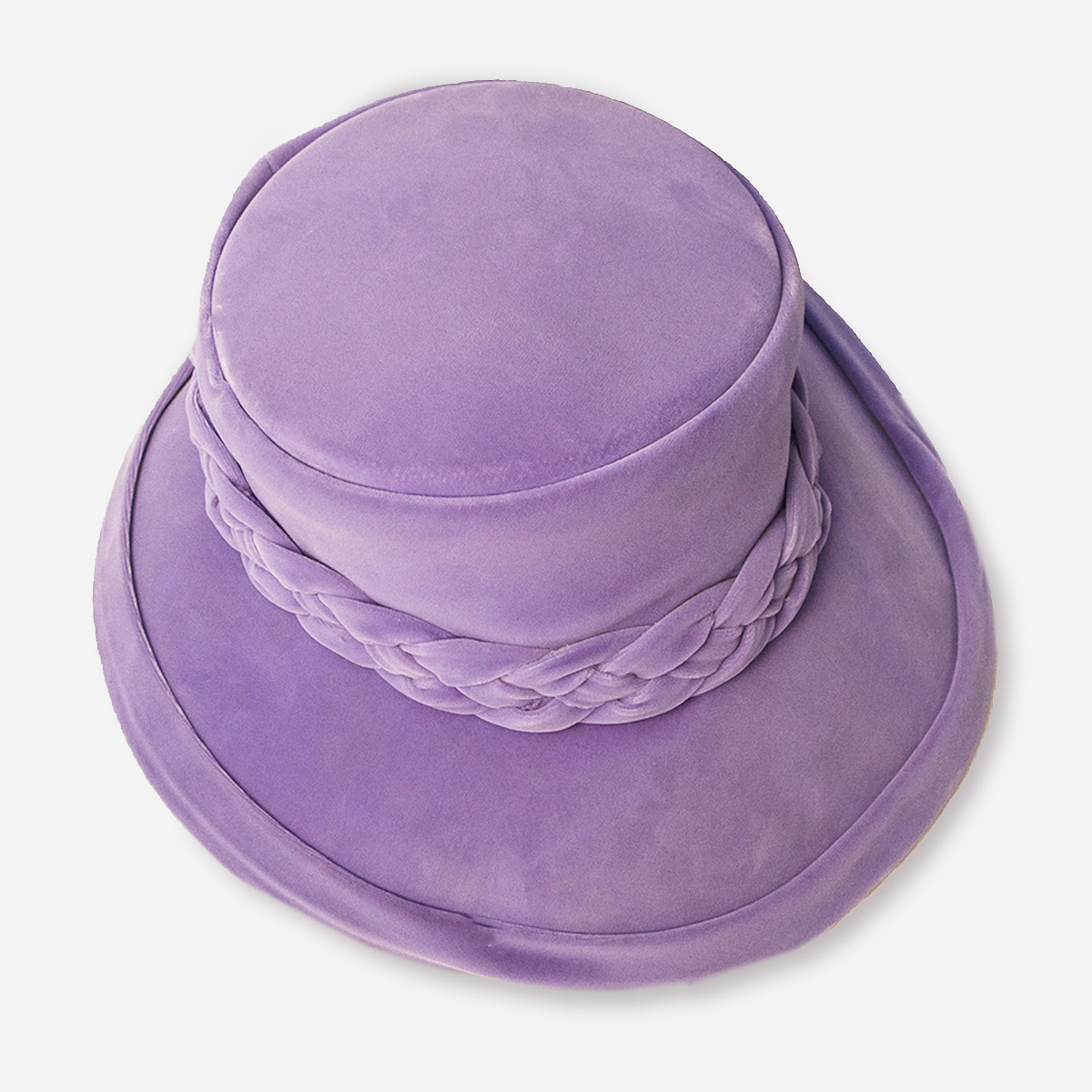Lavender capeline hat